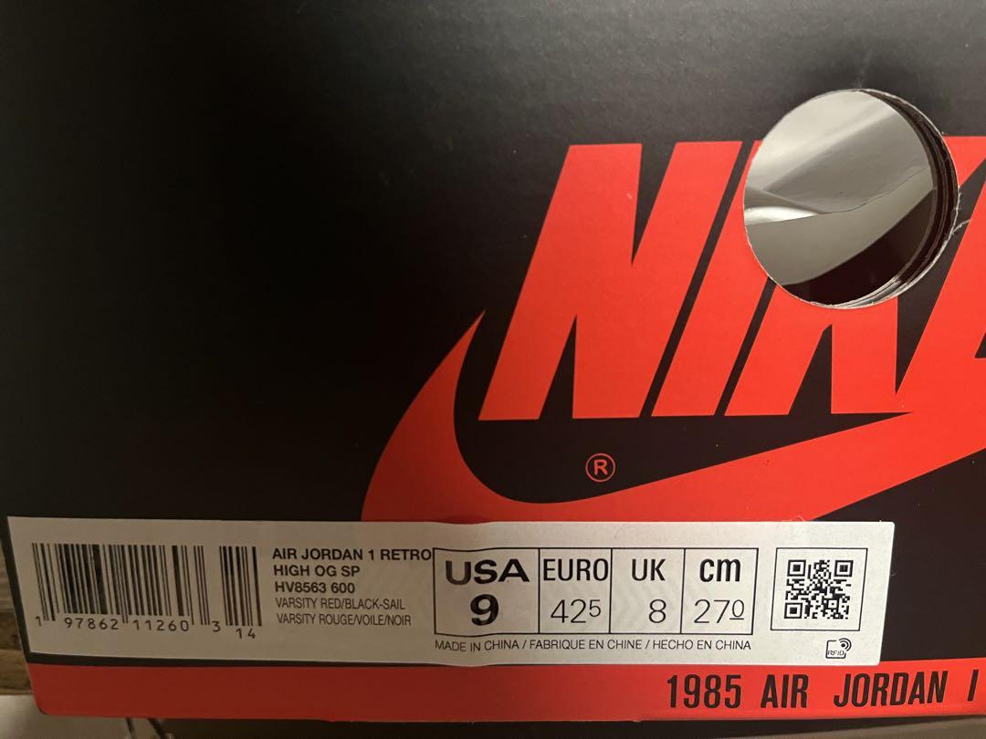 靴 27cm UNION x Nike Jordon1