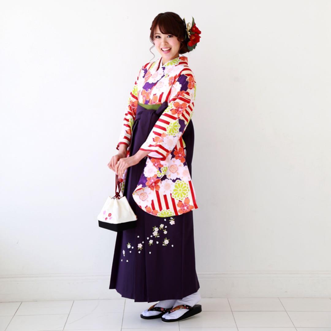 卒業式 袴4点セット 二尺袖 大学生 150 160 ll sサイズあり0213