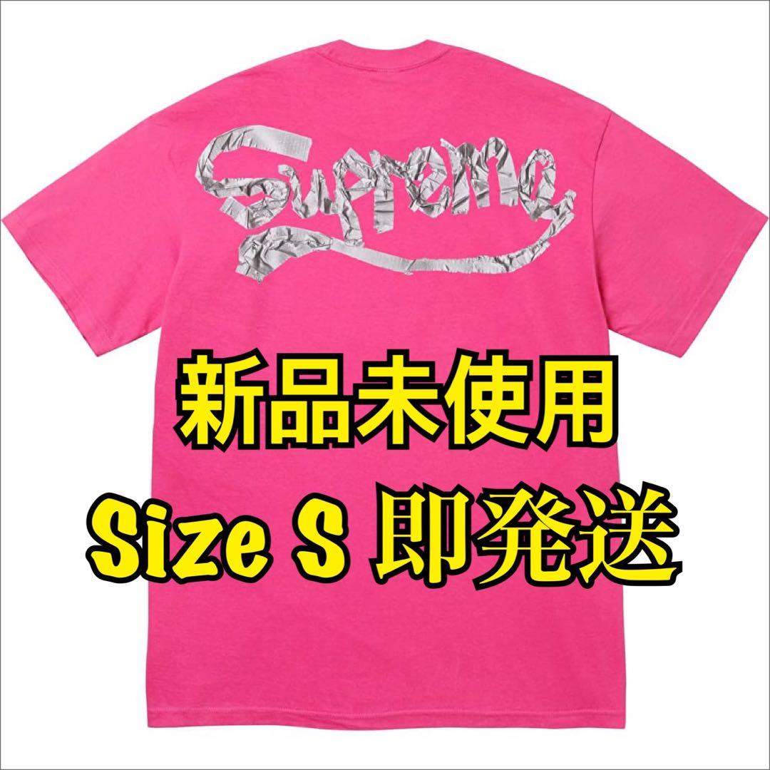 Supreme Tape Tee Pink