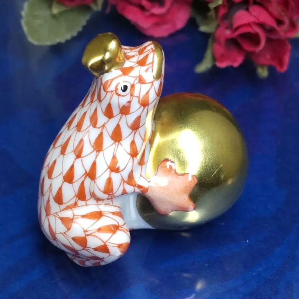 完全送料無料 希少♡美品♡ヘレンド♡カエルの王様♡置物 asakusa.