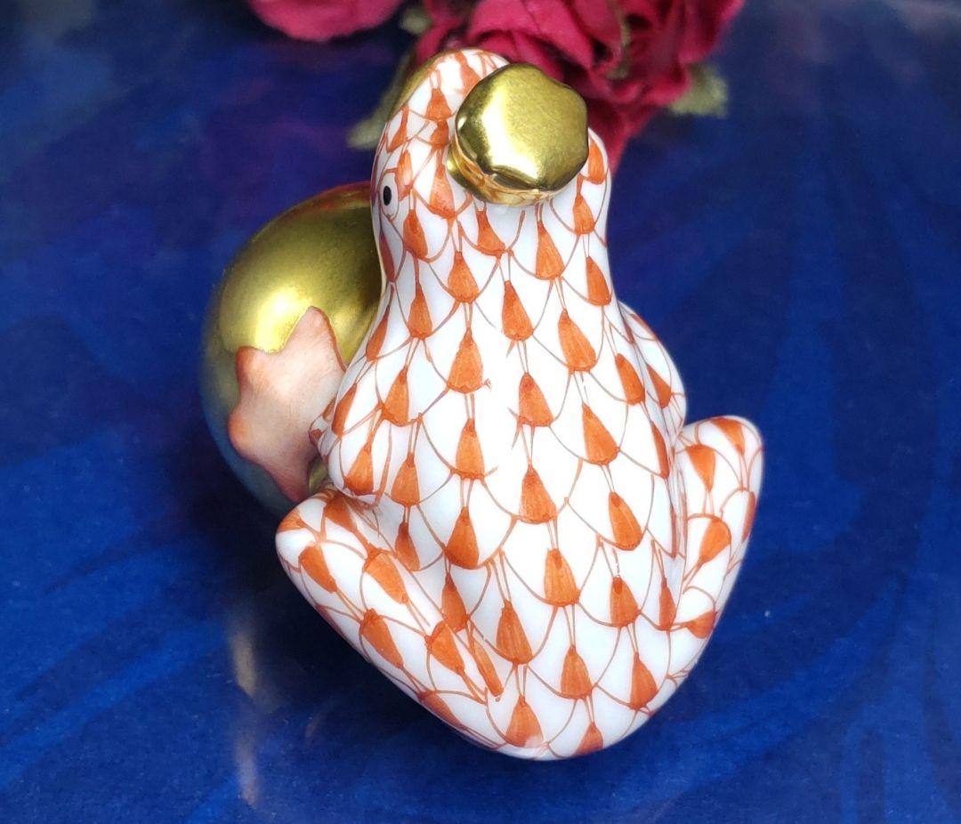 完全送料無料 希少♡美品♡ヘレンド♡カエルの王様♡置物 asakusa.sub.jp