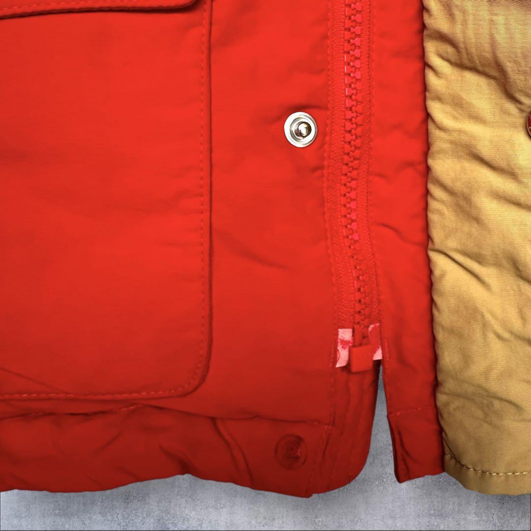 THE NORTH FACE 赤・ベージュ ダウンジャケット 登園 通学 防寒