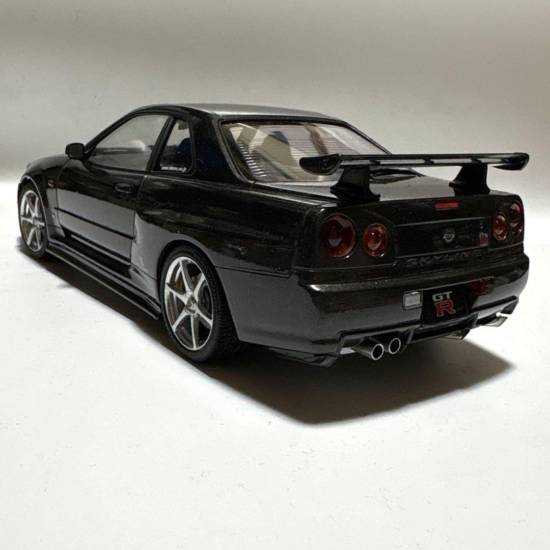 プラモデル完成品、1/24.タミヤr34スカイラインgtr Ｖスペック