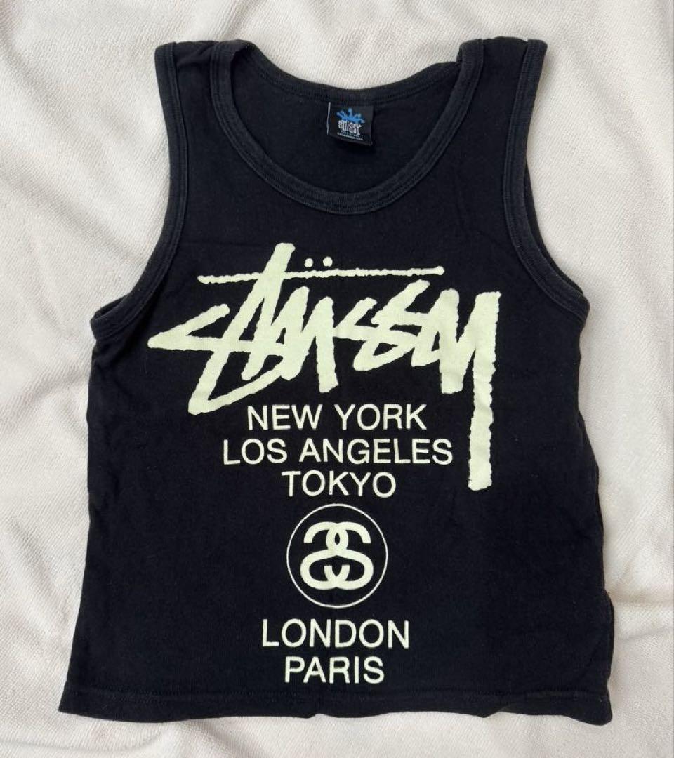 Stussy タンクトップ Mサイズ 110 黒 - メルカリ