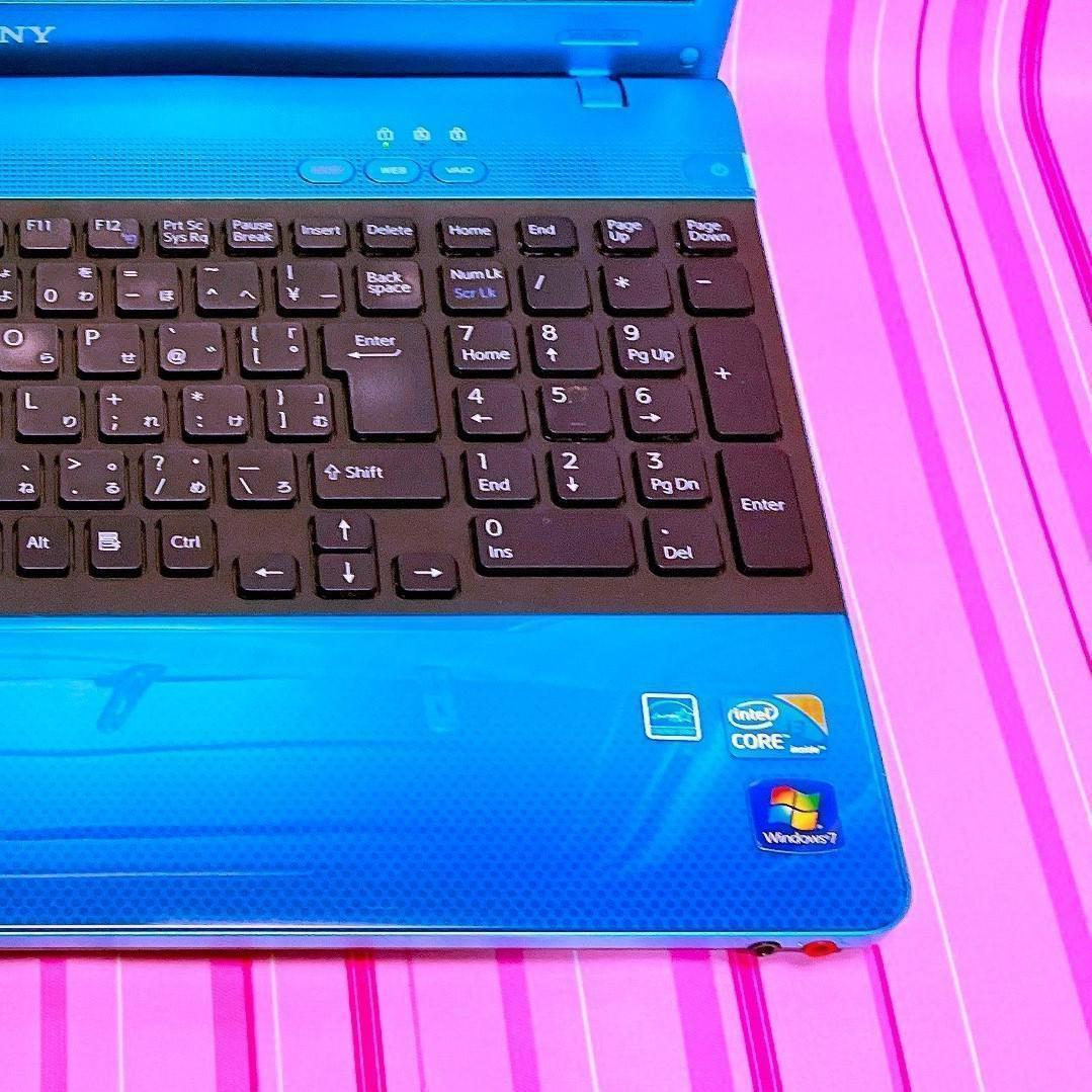76✨1点もの人気VAIO✨Windowsブルー爆速SSDカメラ付ノートパソコン 76✨1点もの人気VAIO✨Windowsブルー爆速SSDカメラ付ノート