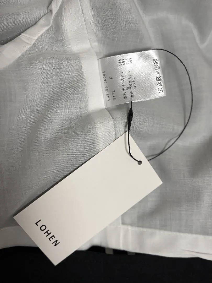 【LOHEN】V COLLAR LIGHT JACKET BLACK