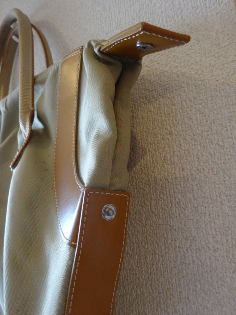LANCEL ベージュ トートバッグ