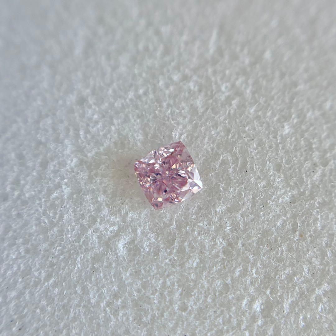 0.043ct VS-2 天然ピンクダイヤモンドルース FP 中央宝石研究所