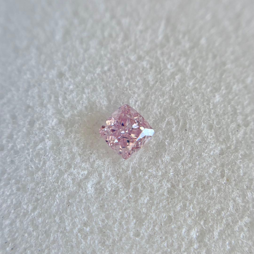 0.043ct VS-2 天然ピンクダイヤモンドルース FP 中央宝石研究所