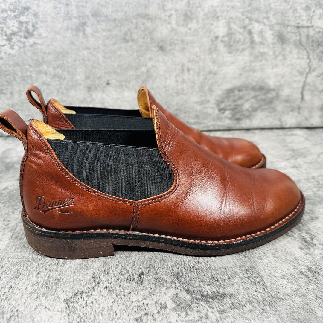 Danner ダナーワークロメオサイドゴアブーツ 26cm D212102 茶