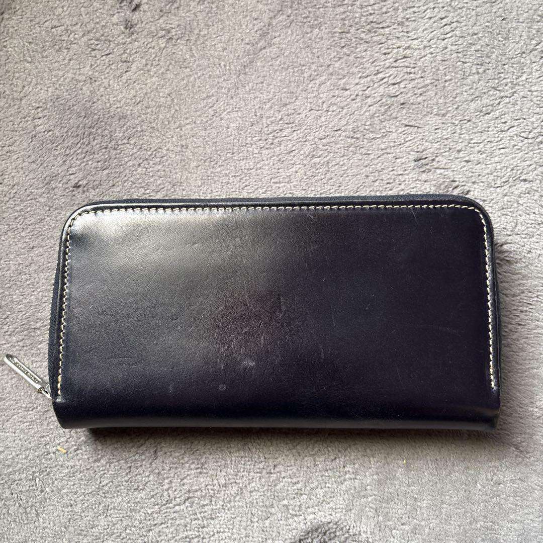 Whitehouse Cox ネイビー 長財布