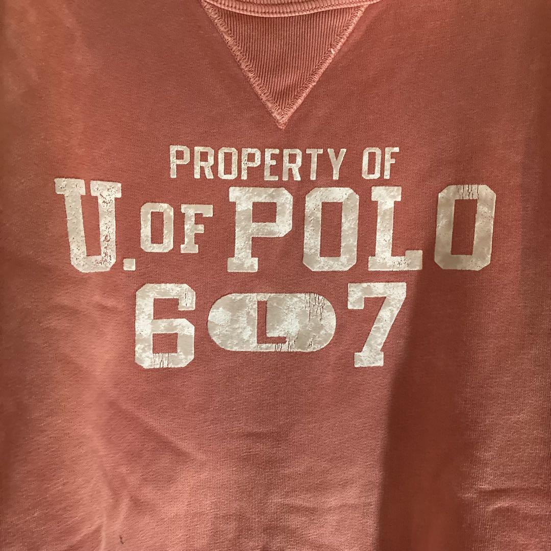 Polo Ralph Lauren スウェット カレッジプリント サーモンピンク