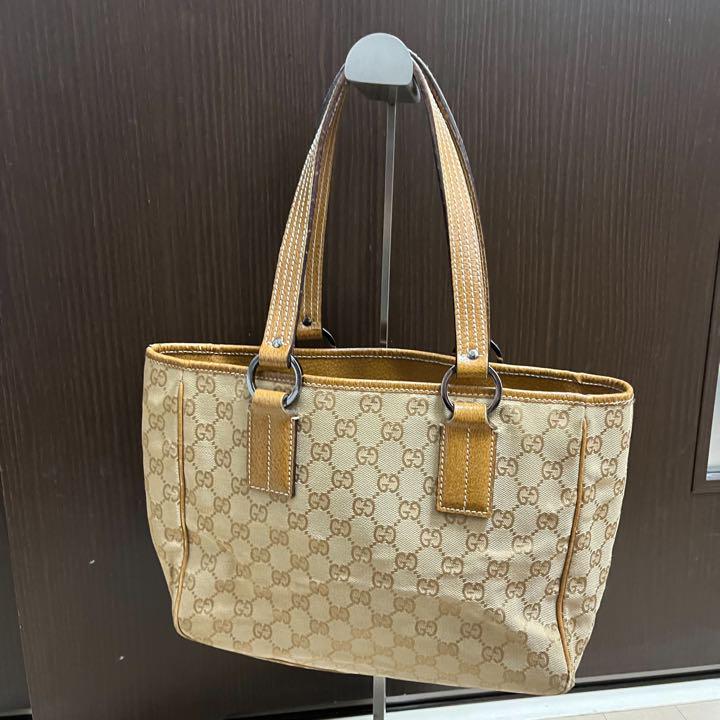 ☆GUCCI グッチ GGキャンバス トートバッグ ハンドバッグ レディース