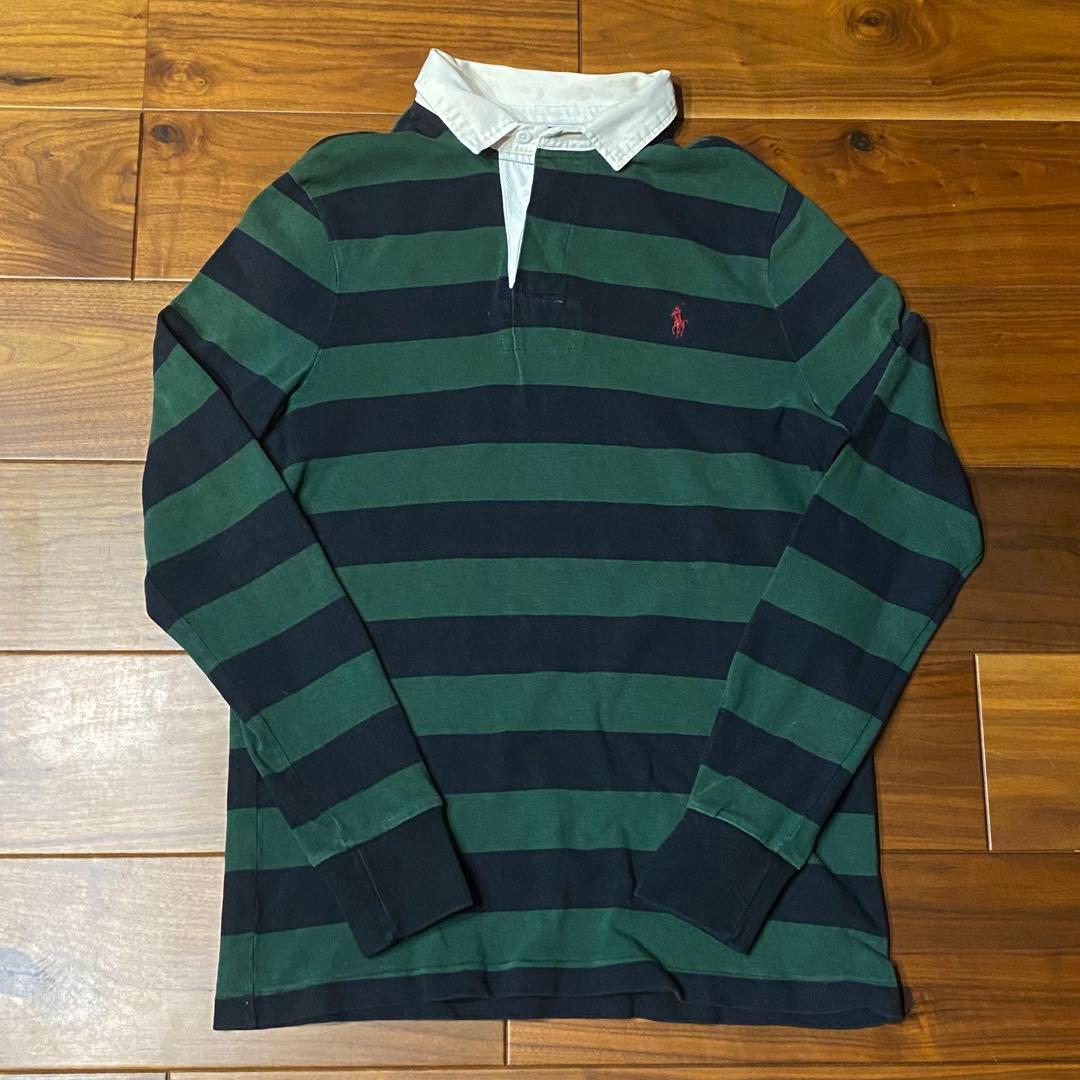 ラルフローレン ラガーシャツ 太ボーダー RRL ラグビー ダブルアールエル