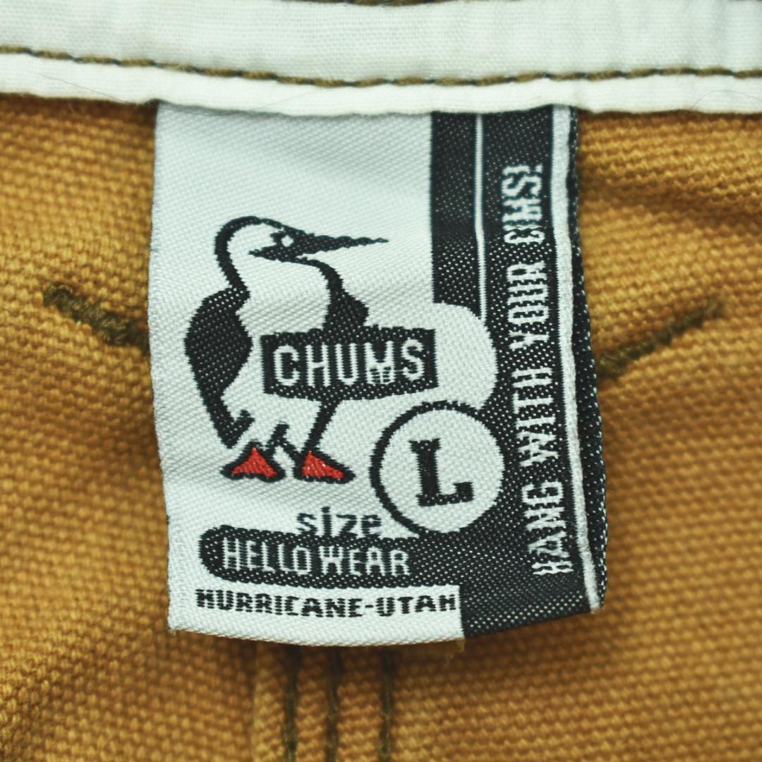 チャムス CHUMS オーバーオール サロペット チノパン L ライト ブラウン チャムス CHUMS オーバーオール サロペット チノパン L ライト