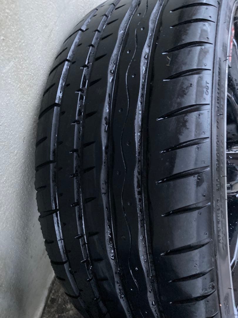 2本セット 19インチ アルミホイール マイスター タイヤ 9分山 セット目立った傷や汚れなし BRIGHTFACE_UK