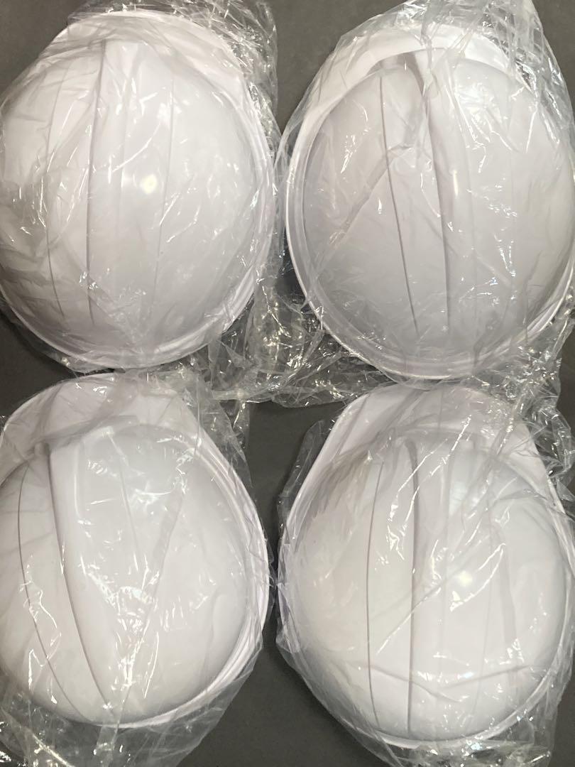 新品未使用防災ヘルメット４個セット白保護帽