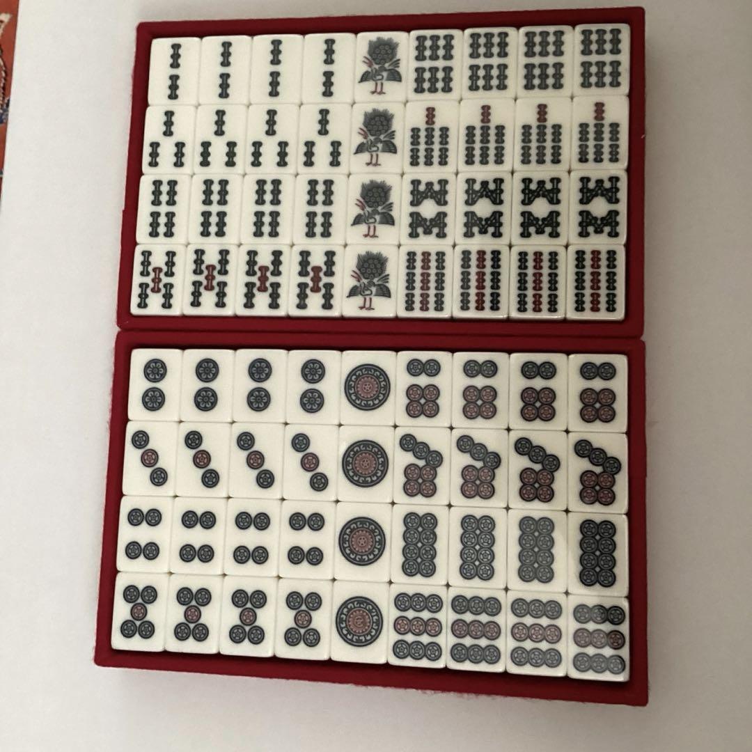 高級麻雀牌　新品・未開封　背青