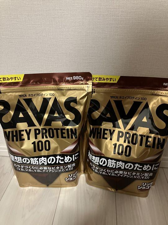 明治 ザバス ホエイプロテイン100 リッチショコラ味 980g 2セット