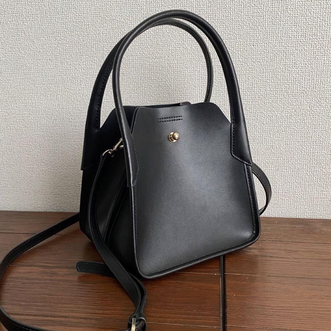 【展示品】#193 牛革スクエアバッグ / BLACK
