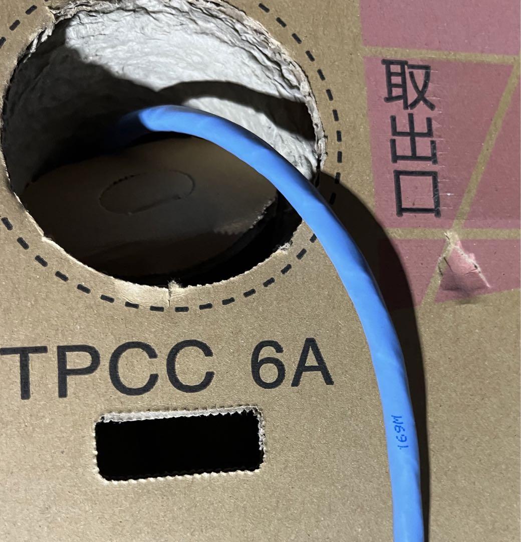 【新品未使用】LANケーブル cat6A UTP ケーブル169m