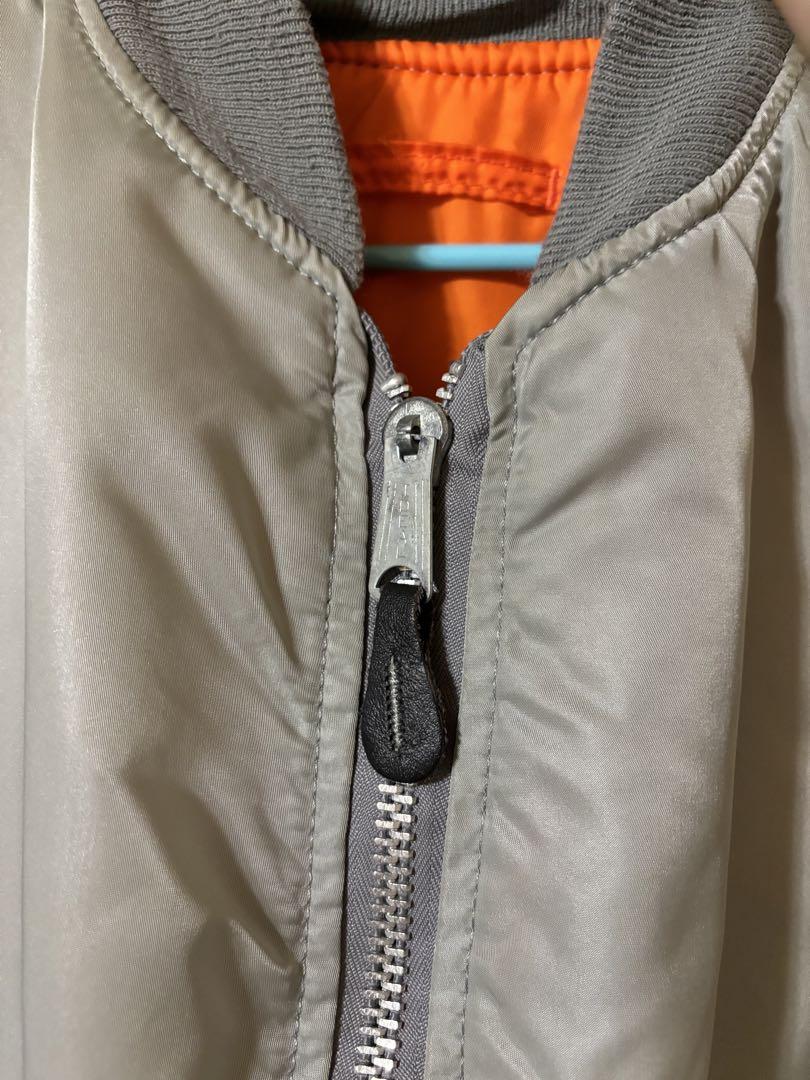 ジャケット・アウター ALPHA MA-1 blouson usa 80-90s silver M