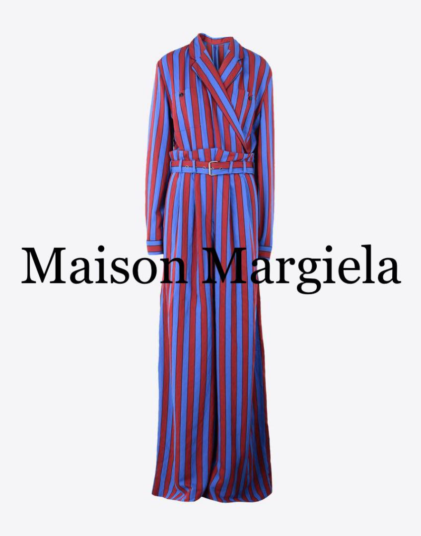 買得 Maison ストライプ ジャンプスーツ メゾンマルジェラ Margiela ロングワンピース 買得 Maison ストライプ ジャンプスーツ メゾンマルジェラ Margiela ロングワンピース