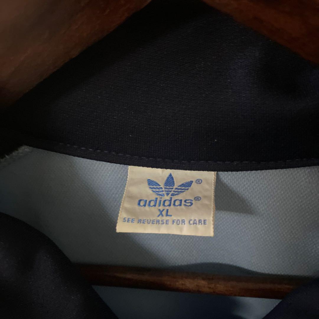 adidas アディダス トラックジャケット トレフォイル XL ライトブルー