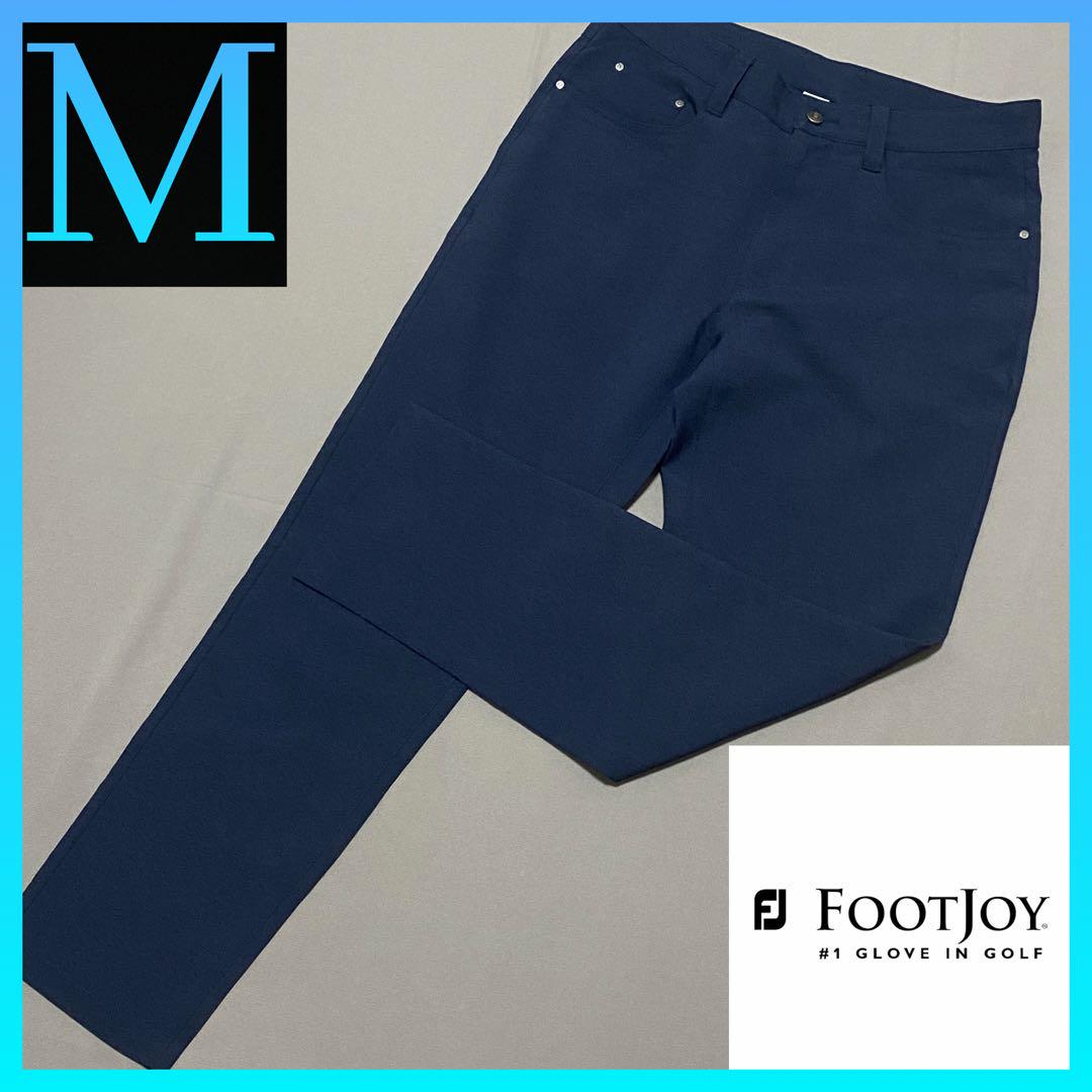 【美品】FJフットジョイFootJoy ストレッチヘザーロングパンツ M