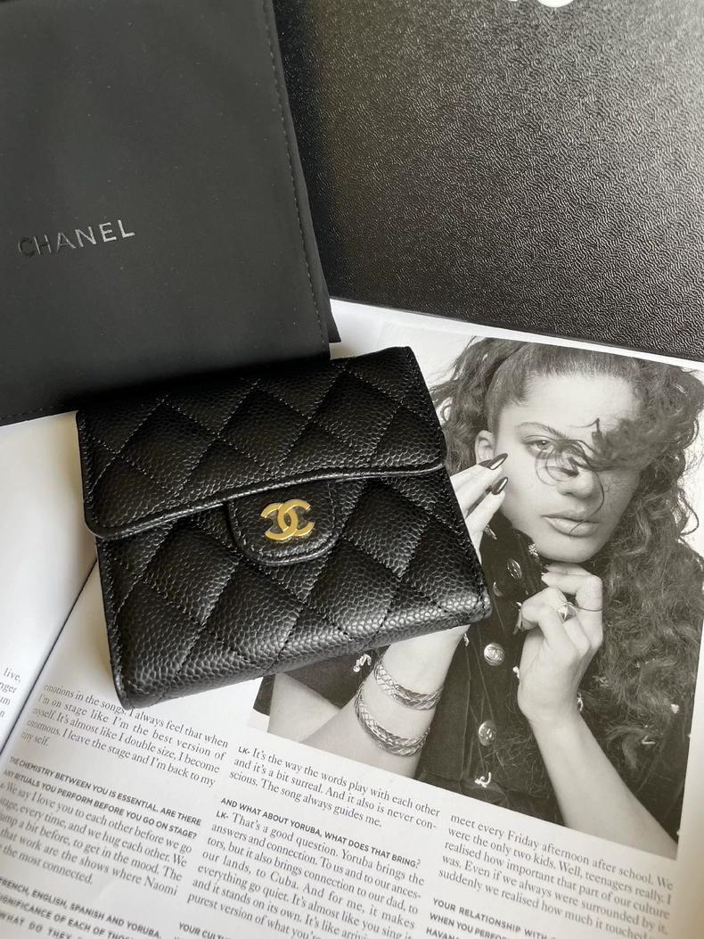 最終価格♡CHANEL ♡ブラック キルティング スリムウォレット正規品 CHANEL ブラック 二つ折り財布 キルティング - メルカリ