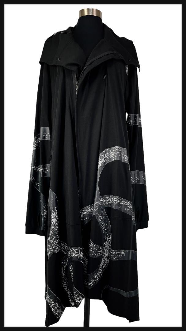 SWITCHBLADE スネークプリントドレープパーカー (M) 極美品