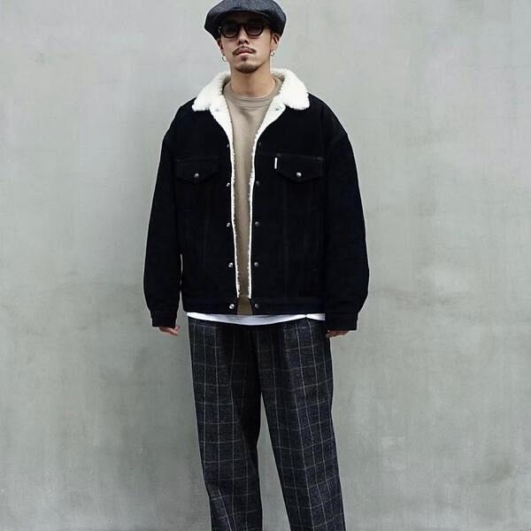 定価110000円 COOTIE スウェードボアトラックジャケット ブラックXL