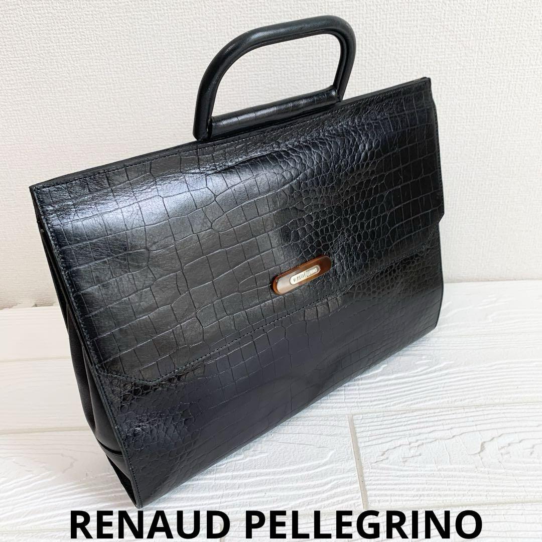 ルノーペルグリーノ RENAUD PELLEGRINO ビジネスバッグ　ブラック