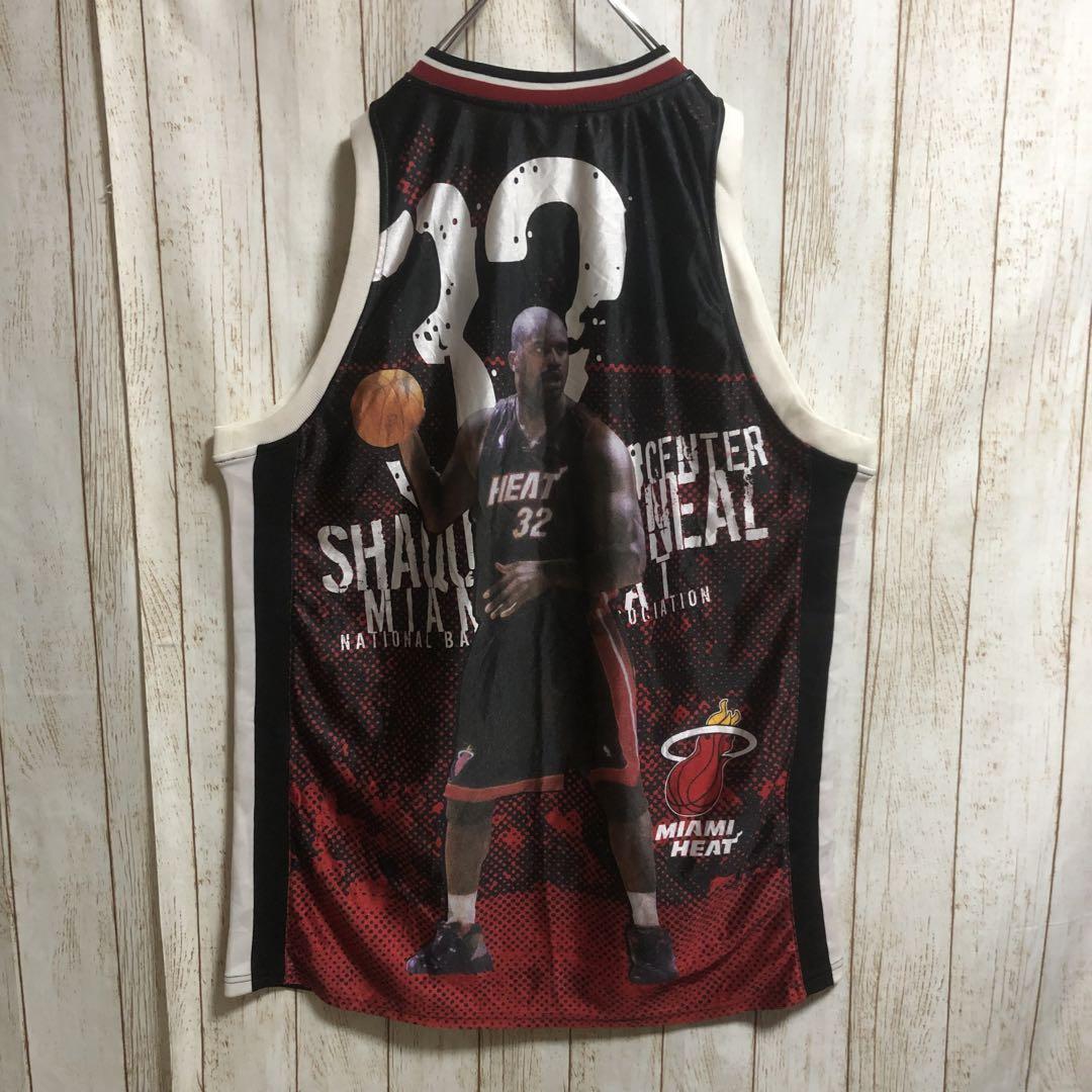 865 NBAマジェスティックマイアミ・ヒートゲームシャツ オニールUSA古着