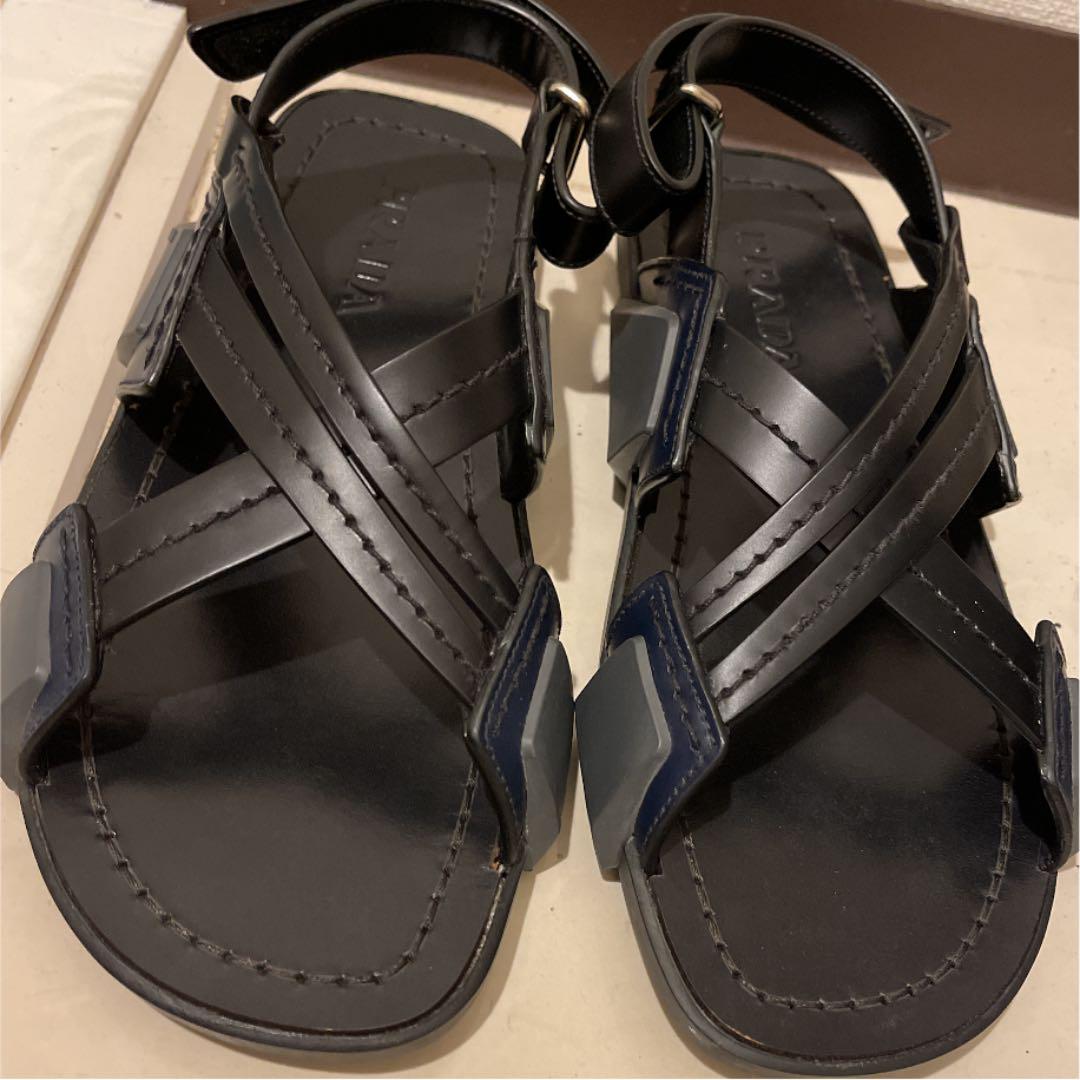 27cm人気激安最終値下げ 使用一回のみ Prada メンズ サンダル サンダル メンズ 27cm 13 500 Www Maringaprevidencia Com Br