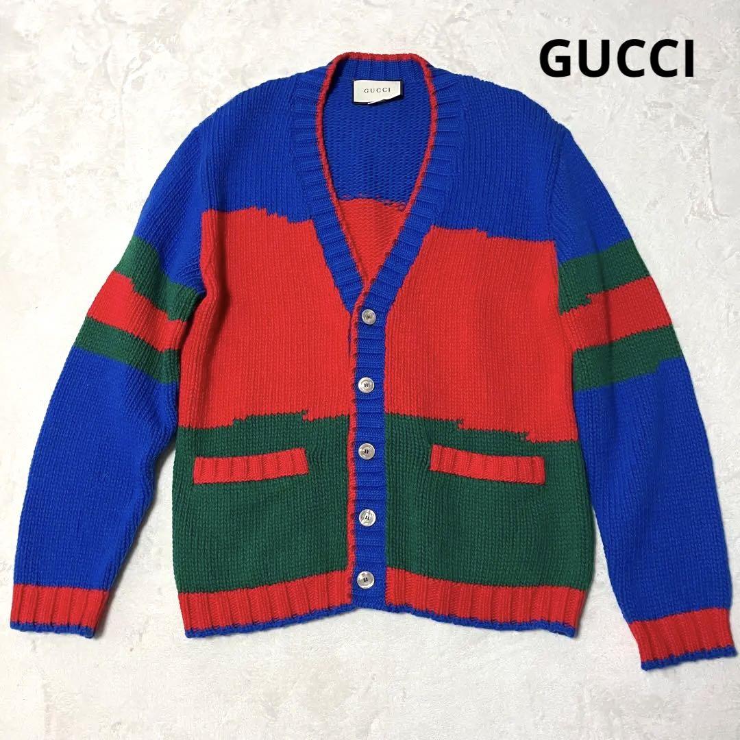 ✨新品未使用✨GUCCI カーディガン　L メンズ　羊毛100%