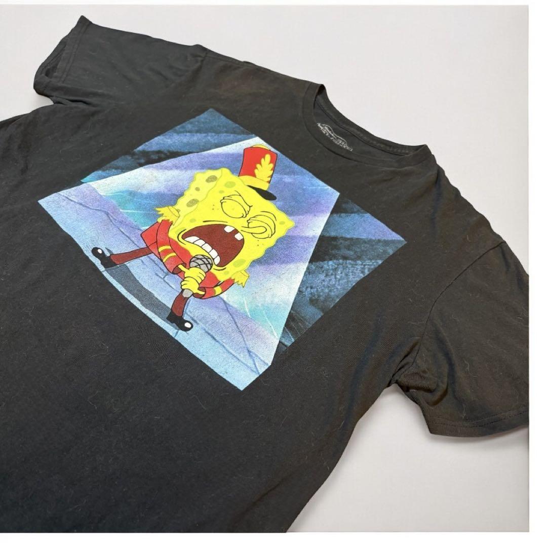 used Sponge Bob anime print T-shirt レア