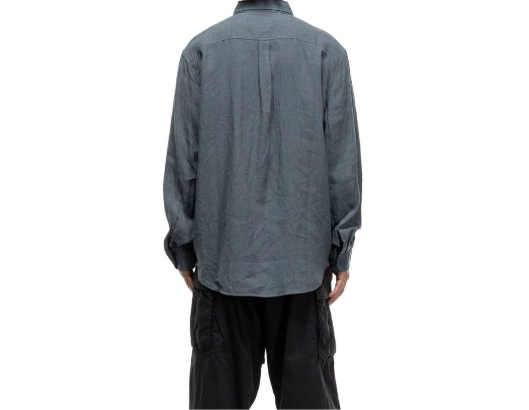KAPITAL シャツ linen clip shirt blue grey KAPITAL シャツ linen clip shirt blue grey