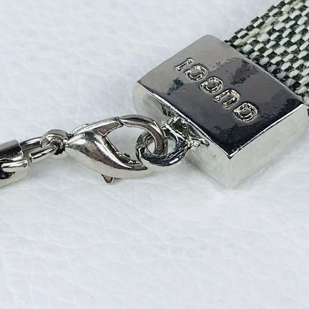 未使用品✨GUCCI グッチ 携帯ストラップ　チャーム GGロゴ シルバー 箱
