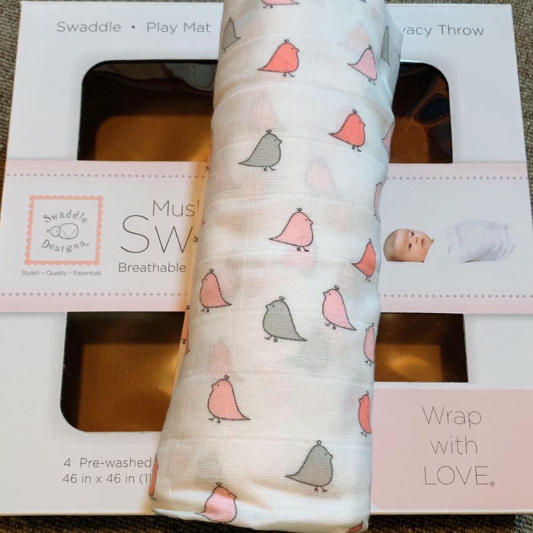 Swaddle おくるみ 小鳥柄 1枚