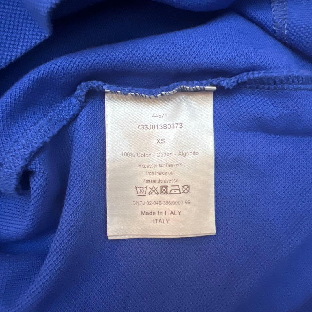 Dior 青 ポロシャツ