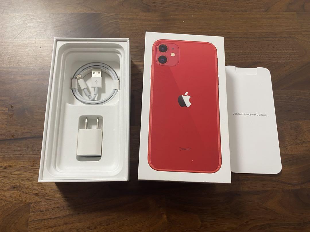 美品　iPhone 11 256 GB SIMフリー　レッド　本体