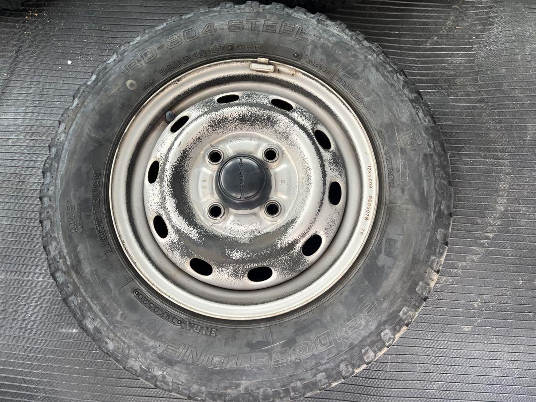 145R12LT 6PR スチールホイールセット