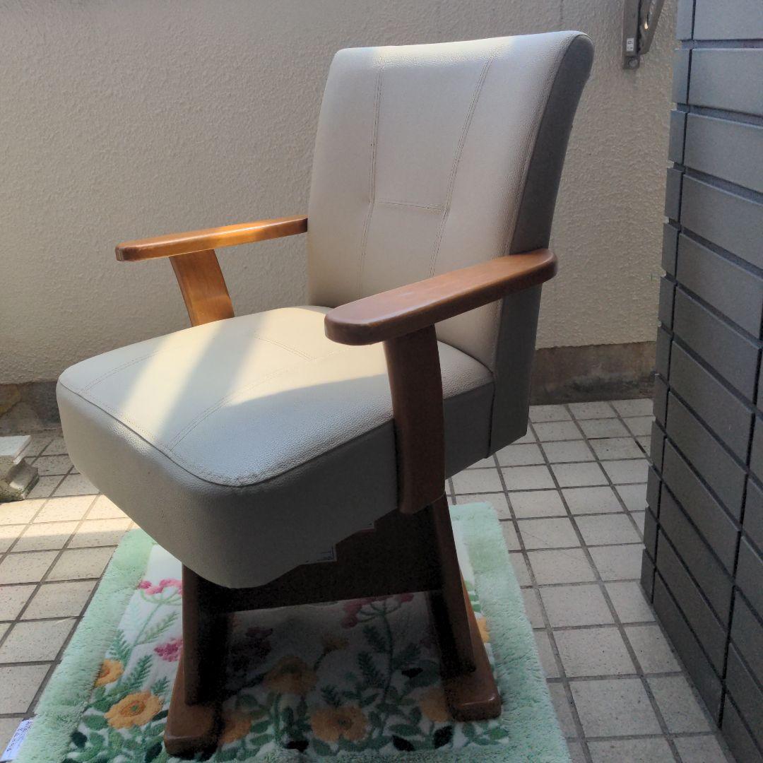 山善　ダイニング回転こたつイス