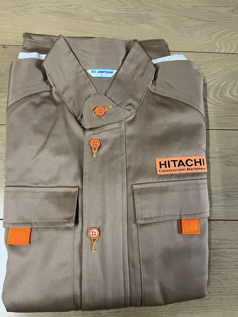 【新品未使用品】 レア　日立建機　ツナギ　つなぎ　L HITACHI 作業着