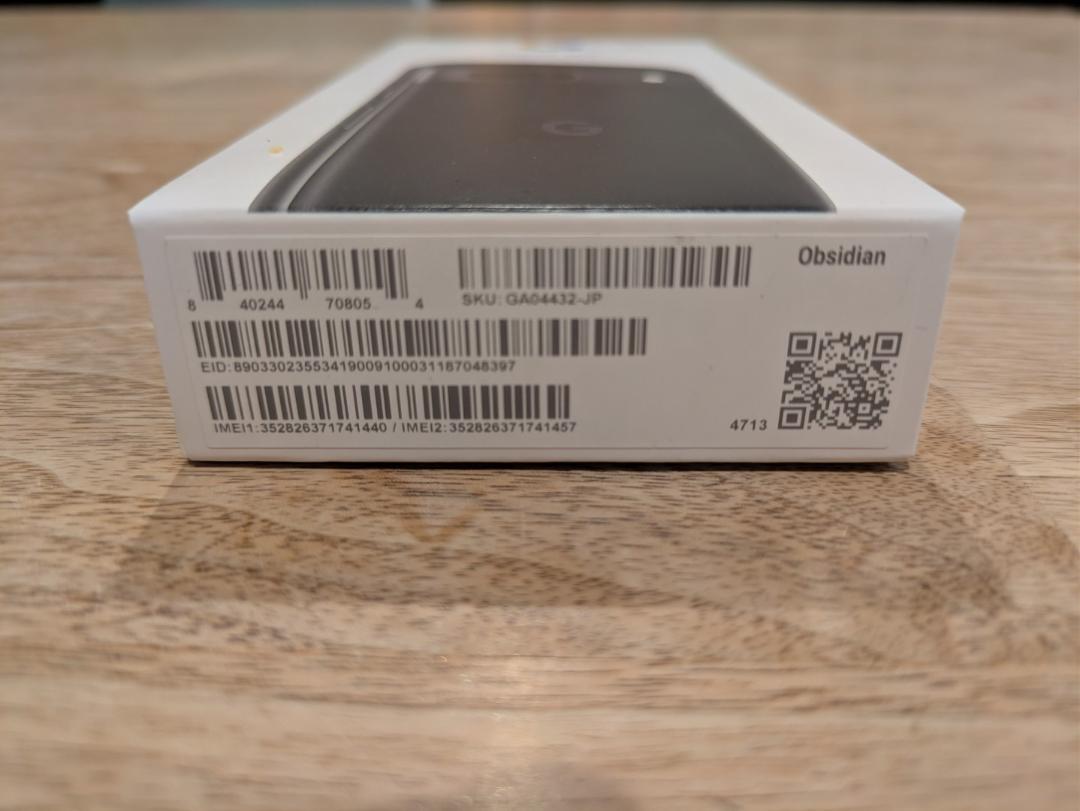 【新品未使用】Google Pixcel 8A Obsidian ①