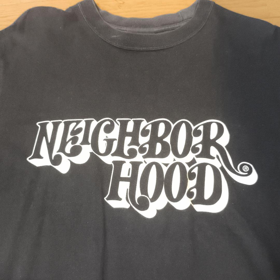 NEIGHBORHOOD ロゴプリント Tシャツ 黒