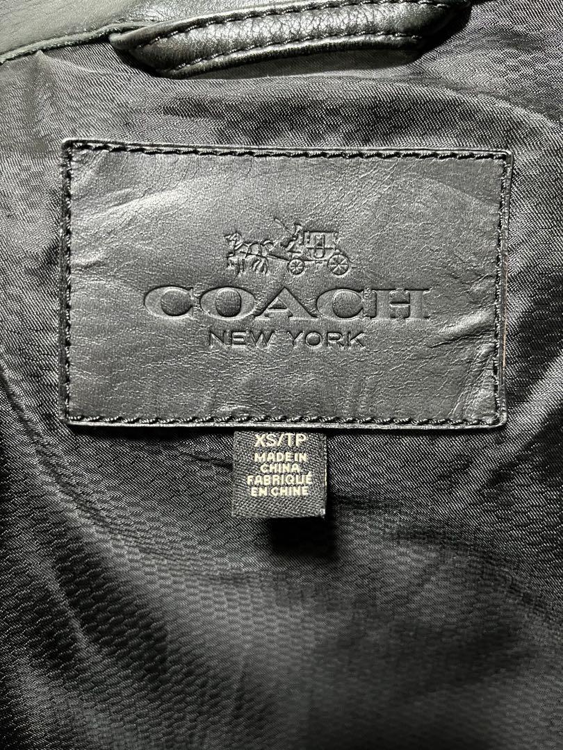 COACH シングルライダース 本革ジャケット 黒 XSサイズ