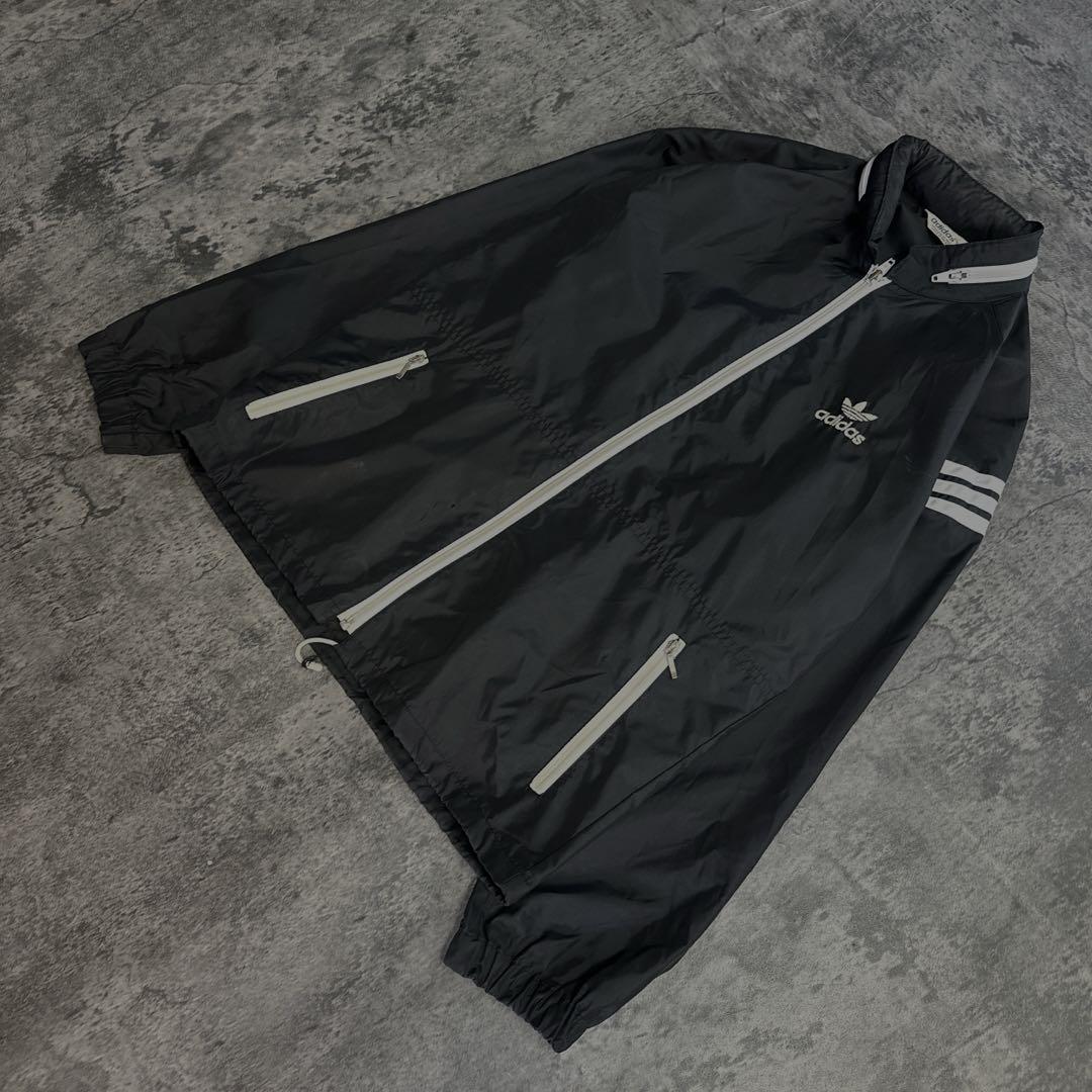 80s adidas original ギミック リメイク ナイロンフード有