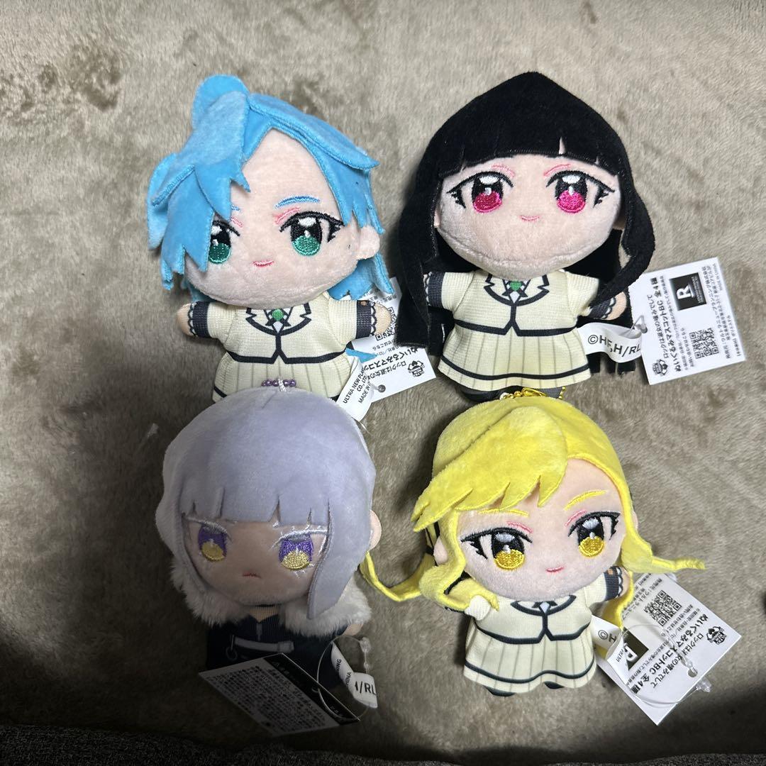 【おトク】 GIGO ロックは淑女の嗜みでして ぬいぐるみマスコット 4個セッと ぬいぐるみ